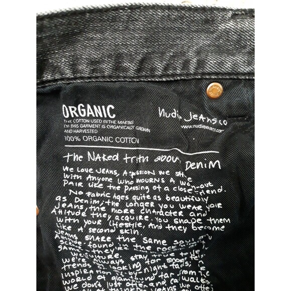 Men's Nudie Jeans Co Lean Dean Midnight Salvage Organic Cotton  29X29 - Picture 7 of 9